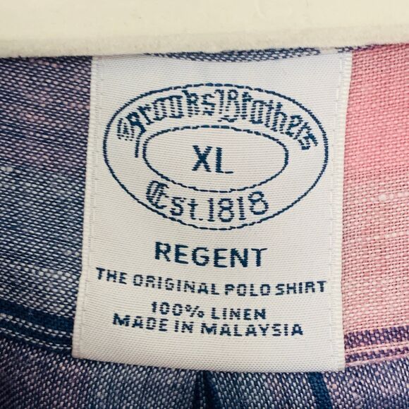 Brooks Brothers Regent Irish Linen Shirt Mens X Large Button Down Long Sleeve - Picture 5 of 6